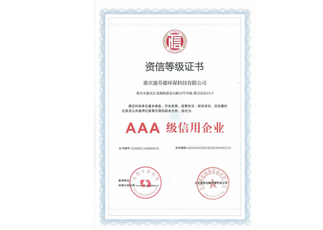 資信等級(jí)證書